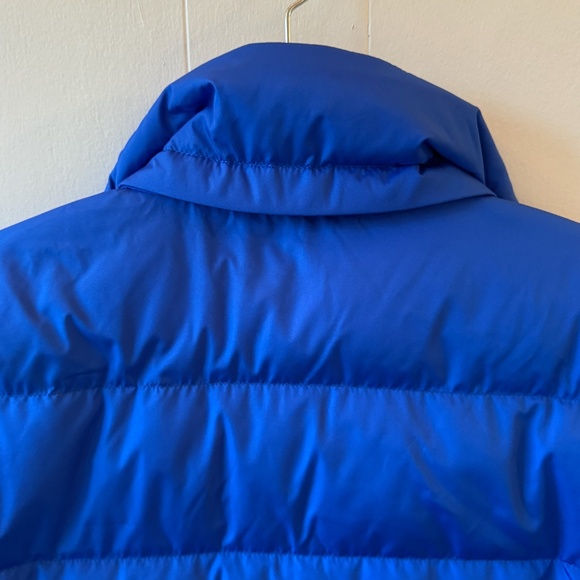 Women's Lands End Mid-Length Cobalt Blue Puffer Coat Size M (10-12) - Picture 7 of 9